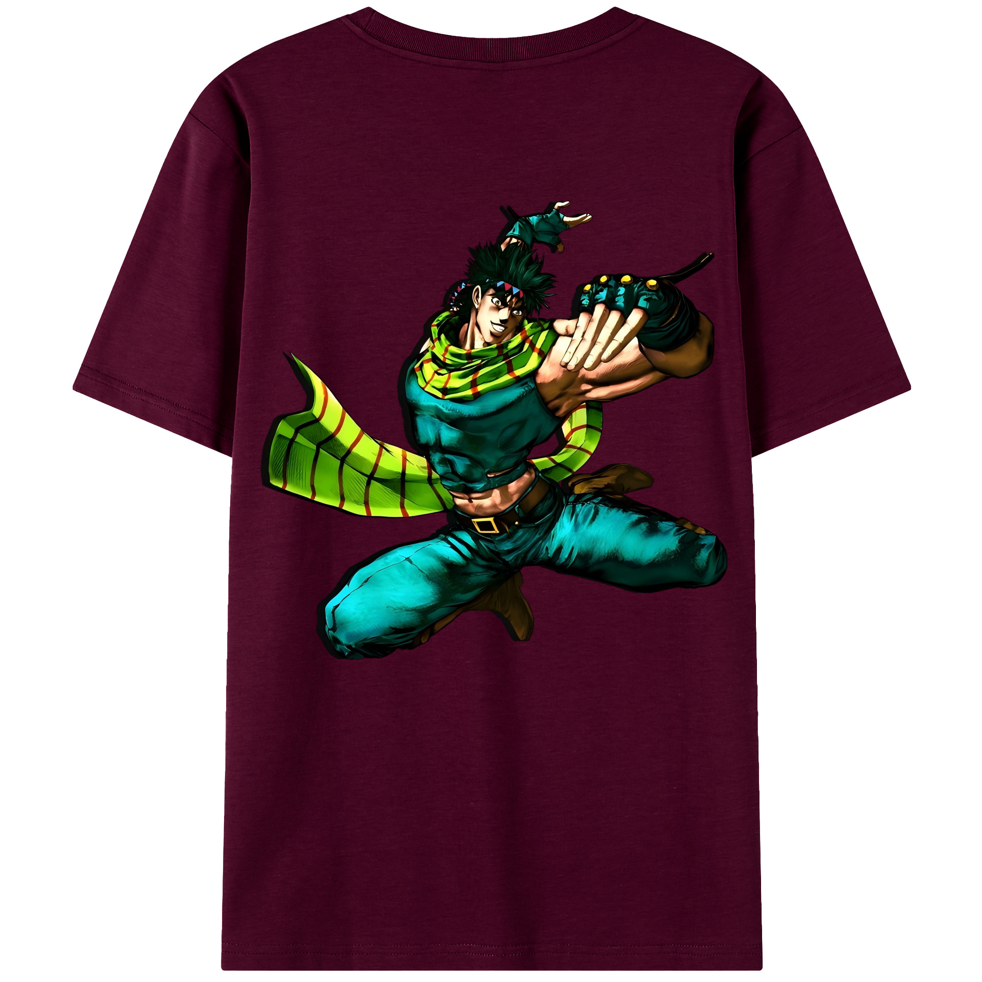 （画像用） ジョジョの奇妙な冒険 ジョセフ?ジョースター JoJo's Bizarre Adventure Joseph Joestar レディース半袖Tシャツ(バックプリント)